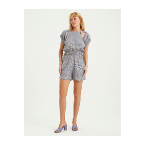 Shorts Estampados para Mujer, Mezcla de Viscosa, con Detalle de Llanta, Turquía - Product Image 3