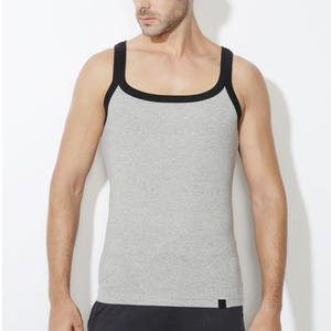 Débardeur de sport pour homme 2023, surdimensionné, décontracté, tricoté, 100% coton, respirant, écologique, séchage rapide, dos nageur, pour la gym et le fitness - Product Image 2