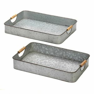 Plateau de service en métal de qualité supérieure plateau de service de finition nickelé pour plateau de service décoratif en métal en aluminium fait à la main - Product Image 2