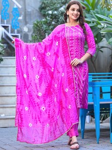 Nouvelle Collection : Ensembles Anarkali Kurta Pantalon et Dupatta en Soie Pure Brodés, Style Ethnique pour Femme – Vente en Gros OEM Ramakurtis Été - Product Image 2