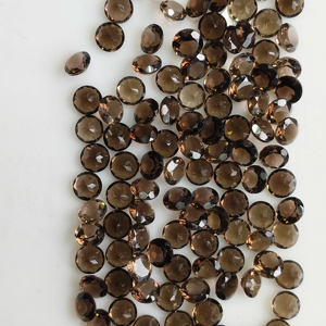Cuarzo Ahumado Natural de 5.5MM, Corte Brillante Redondo, Gema Suelta de la Mejor Calidad para la Fabricación de Joyas - Product Image 4