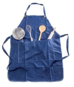 Delantal de babero sin mangas de algodón orgánico 100%, accesorio de limpieza de cocina de calidad, accesorio reciclable de diseño colorido para mujer - Product Image 1