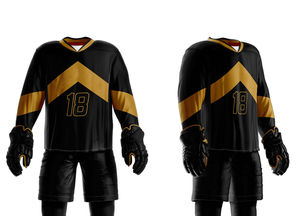 Cómodo uniforme de hockey sobre hielo para hombres, ropa deportiva de Material duradero transpirable, uniforme de hockey sobre hielo con tarifa barata - Product Image 5