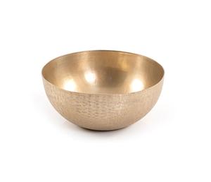 Bol de service en métal doré radiant Pièce d'appoint élégante pour servir des collations Fruits Salades et améliorer la décoration intérieure moderne - Product Image 2