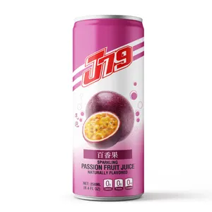 250ml J79 Sparkling Passion Fruit Naturally Flavored Zero Calories Vietnam Suppliers Manufacturers