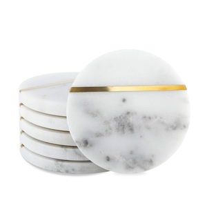 Sous-verre en marbre fournisseur en gros maison et jardin café et vin tasse à thé sous-verre de qualité supérieure 100% sous-verre en marbre nouveau Design - Product Image 6