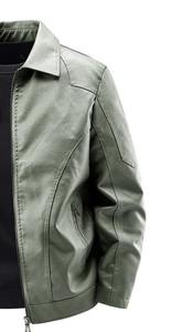 Veste en cuir de style vintage de haute qualité avec boutons et fermeture éclair, approvisionnement ODM - Product Image 3