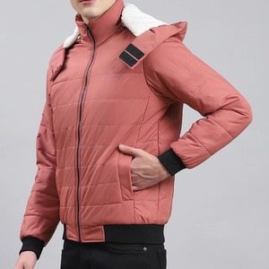 Veste d'hiver matelassée à capuche pour homme, très vendue, en toile, couleurs et tailles personnalisables, respirante, séchage rapide, logo frontal, prix de gros - Product Image 2