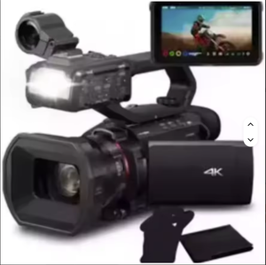 Caméscope professionnel industriel 4K AG-CX10 avec moniteur d'enregistrement Atomos, garantie de 3 ans, audio surround, pack promotionnel - Product Image 1
