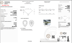 เพชรที่ปลูกในห้องทดลองขนาด1.61กะรัตได้รับการรับรองว่าอีสี VS1ความชัดเจนหินห้องแล็บ - Product Image 5