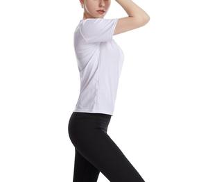 Camisetas de algodón orgánico 100% para mujer, ropa de estilo de lujo de gran tamaño, a granel, ajustada, elegante, precio barato - Product Image 6