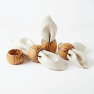 แหวนผ้าเช็ดปากทำจากไม้ที่ทันสมัยของตกแต่งโต๊ะขัดเงาสำหรับร้านอาหารงานแต่งงานผู้ผลิตขายส่ง - Product Image 1