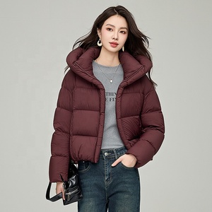 Veste matelassée simple et chaude en duvet de canard blanc à 90 % pour femme - Product Image 3