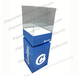 Présentoir de sol pour cigarettes en acrylique LED, moderne, écologique, recyclable, sur mesure, avec couvercle transparent, pour la vente au détail de tabac - Product Image 2