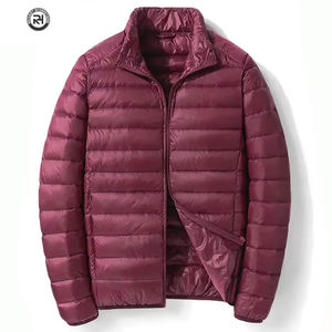 Veste matelassée à col montant à motif uni pour homme Veste matelassée personnalisée pour homme Dernier design Veste d'hiver pour homme - Product Image 1