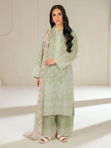 Nueva elegancia cultural, tela estampada de césped para todas las estaciones, vestido Shalwar Kameez de 3 piezas para mujeres indias pakistaníes, traje Salwar - Product Image 2