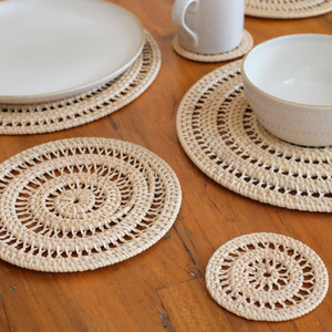 Factory Price Premium Stylish Elegant Vietnam Rattan <b>Plates</b> Natural Seagrass Chargers Wholesale Eco - Product Image 6