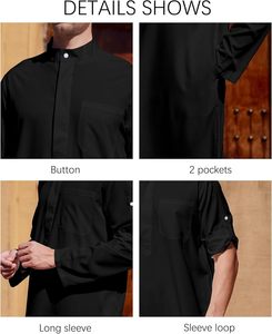 Caftán islámico para hombre Thobe Kaftan grande y alto con bolsillo para hombre Thobe árabe Kaftan Thobe OEM y etiqueta privada disponible MOQ bajo - Product Image 4