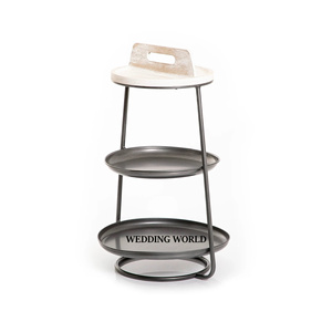 Metal Three Tier <b>Chocolate</b> Tray Premium Quality Handmade <b>Chocolate</b> Platter Customized Size New <b>Chocolate</b> Tray - Product Image 1