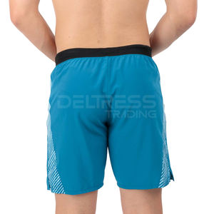 Short de sport pour hommes, confortable, ceinture élastique, motif solide, décontracté, design de musculation, teint uni, vente en gros - Product Image 2