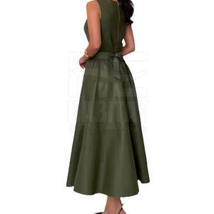 Robe en cuir décontractée pour femme, en cuir souple, longueur totale, look décontracté et tendance - Product Image 3