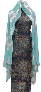 Conjunto de 3 Piezas de Dirac Somalí con Gogra y Garbasar, Mangas Largas Florales de Spandex, Ropa Tradicional de Lujo Ecológica para Mujer - Product Image 3