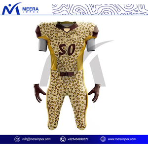 Uniforme de football américain pour hommes professionnels maillots d'équipe personnalisés pantalons durables évacuation de l'humidité conception de sublimation complète courte - Product Image 2
