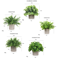 Petite plante artificielle en pot avec feuilles en PE imperméables - Mini topiaire verte pour la décoration de la salle de bain, Noël et Nouvel An