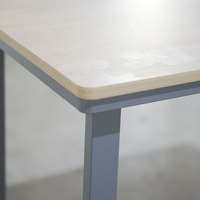 Bureau de travail moderne en métal - Montage facile, convertible, mobilier commercial durable