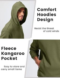 Sweat à capuche unisexe en coton épais pour l'hiver, noir délavé, surdimensionné, avec poche, broderie et impression numérique pour le streetwear - Product Image 5