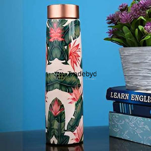 Premium artisanal copper bottle for stylish hydration traditional wellness water container yoga lifestyle luxury gift iTradebyd - Product Image 1