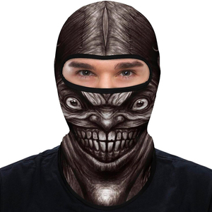 3D Thăng Hoa Kéo Xuống Trượt Tuyết Mặt Nạ Balaclava Polyester Làm Độ Ẩm Wicking Đàn Hồi Vải Nhanh Chóng Khô Đầy Đủ Mặt Balaclava - Product Image 4