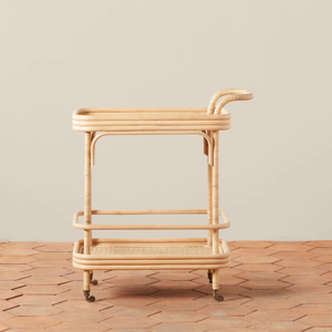 Chariot de bar en rotin tissé à la main Chariot de bar Boho élégant Meubles écologiques Matériau naturel décoratif Vente en gros Vietnam - Product Image 2