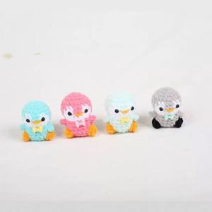 Llavero de Peluche Hecho a Mano con Diseño de Pingüino, Perro y Panda, Plegable, Tejido, Accesorio para Coche - Product Image 3