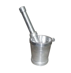 Mortero de aluminio sólido Mortero de molienda manual Mortero y mortero Uso de utensilios de cocina Proveedor al por mayor - Product Image 5