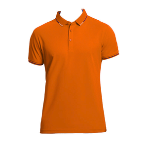 Polo Rojo de Manga Corta para Hombre, Color Sólido, Informal, Tejido Oxford, Corte Regular, Diseño con Botones - Product Image 4