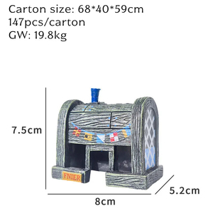 งานฝีมือทำจากยางพีวีซีรูปการ์ตูนสับปะรดสำหรับตกแต่งพิพิธภัณฑ์สัตว์น้ำพริกแดงสไตล์โมเดิร์น - Product Image 5