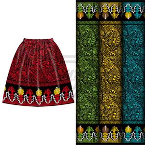 กระโปรงสั้นทรงเอไลน์ปักลายดอกไม้ทันสมัยสำหรับผู้หญิงกระโปรงสั้นเอวยางยืดมีจีบกระโปรงปักลายดอกไม้ - Product Image 4