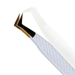 Pince à épiler à pointe fibre avec logo personnalisé, marque privée, outils d'extension de cils en acier inoxydable à 45 75 degrés et 90 degrés à vendre - Product Image 4