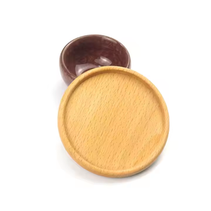 Eco Friendly Wholesale Hot Selling Bamboo Beech Wood Square Round Cup Mat <b>Drinks</b> <b>Coasters</b> by crescent crafts - Product Image 3