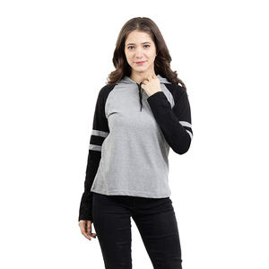 Sudadera con capucha de manga larga para mujer con logotipo personalizado de alta calidad, sudadera transpirable para mujer, sudadera con estampado frontal de invierno, último modelo en oferta - Product Image 2