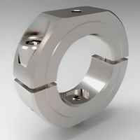 Colliers de serrage articulés robustes en acier inoxydable, usinés CNC, finition polie et sablée, marque VMSL, personnalisation rapide
