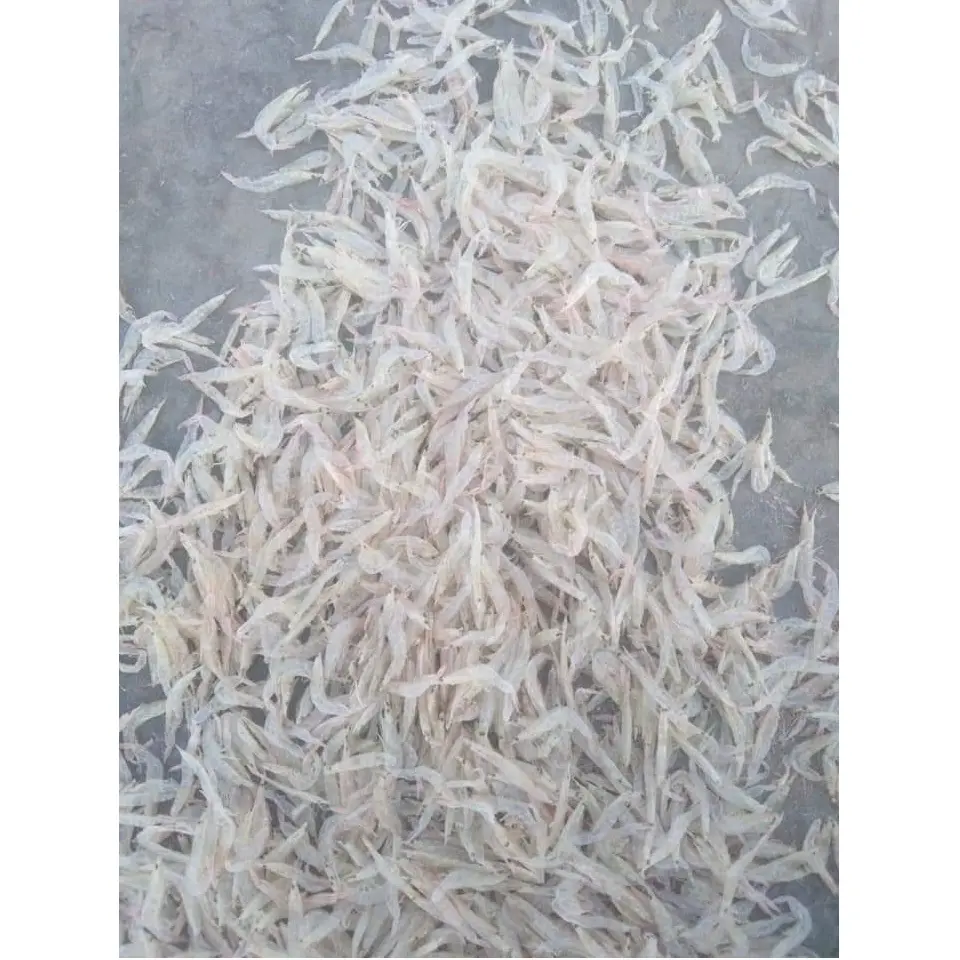 Vietnam Klein Formaat Gedehydrateerde Kleine Garnalengarnaal Voedsel Snack Gedroogde Zeevruchten Gestoomde Natuurlijke Kleur Garnaal In Bulkverpakking