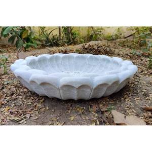 Cuenco de flores de mármol, objeto decorativo - Product Image 1