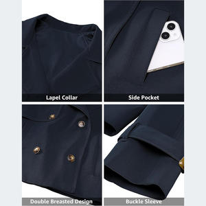 Trendy High-Fashion Cropped Trench Coat Statement Look - Product Image 4