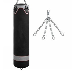 Saco de boxeo MMA, negro, personalizado, para Fitness, boxeo y arena - Product Image 2
