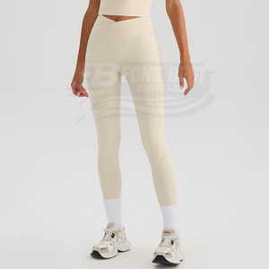 Leggings de sport respirants à taille haute avec motif écossais personnalisé, en Spandex/Nylon, pour yoga et entraînement - Product Image 6