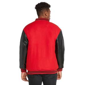 Chaquetas Varsity Hechas a Medida, Chaqueta Letterman de Alta Calidad con Cuerpo de Lana y Mangas de Cuero Genuino, Logos Bordados - Product Image 3