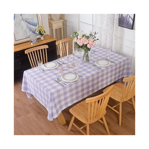 Nappe carrée en coton à carreaux noir et blanc, texture en fibres naturelles durables, style minimaliste, lavable, pour la maison et la salle à manger, certifiée ISO 14001 - Product Image 6