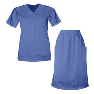 Conjunto de Uniforme Médico Moderno para Mujer, Tela Suave, Ajuste Cómodo, Material Elástico, Diseño Transpirable, Perfecto para Profesionales de la Salud - Product Image 2